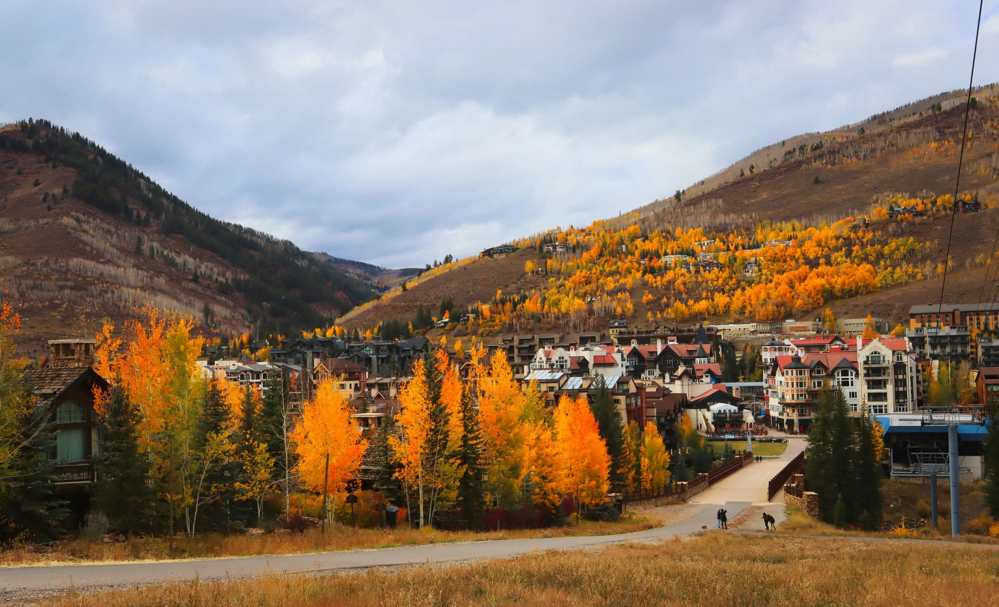 Vail Valley in autumn, Colorado